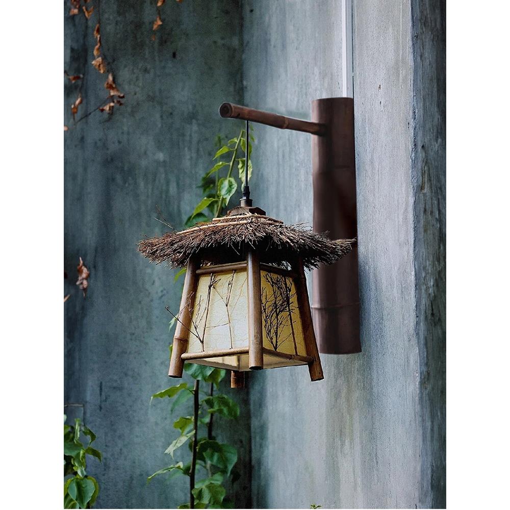 户外壁灯防水别墅庭院灯户外露台壁灯阳台过道走廊日式覆古壁灯