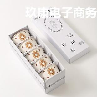 微波炉可爱餐盘 卡通餐具陶瓷碗家用菜盘子双耳汤碗高颜值礼盒套装