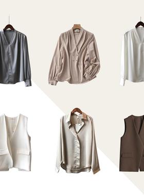 华铭【女士衬衣】样板间衣帽间衣服装衬衫连衣裙轻奢软装饰品摆件