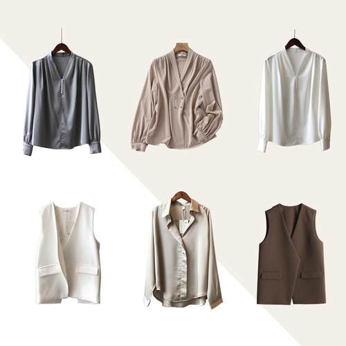 华铭【女士衬衣】样板间衣帽间衣服装衬衫连衣裙轻奢软装饰品摆件