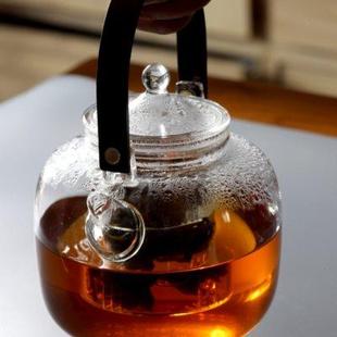 电陶炉蒸煮两壶 玻璃煮茶壶 围炉烧水壶家用耐高温泡茶壶提梁壶