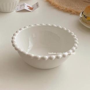 maji韩国ins小碗家用早餐燕麦水果甜品沙拉碗陶瓷餐具饭碗汤碗