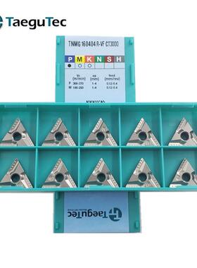 特固克三角开槽数控车刀片CT3000金属陶瓷TNMG160404R/L-VF FS槽