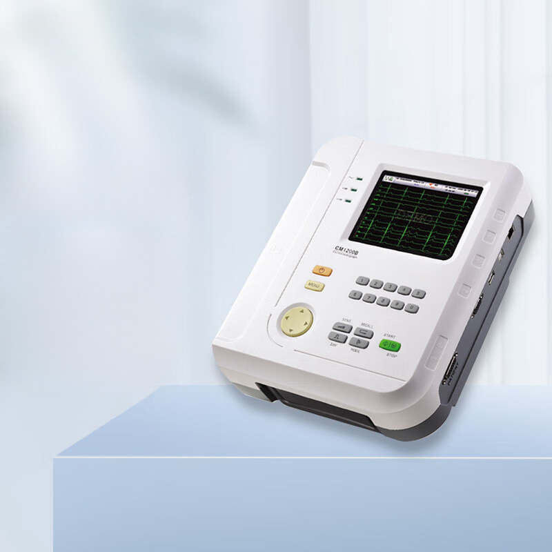 科曼便携式12导联心电图机十二道医用自动心电分析诊断仪CM1200B