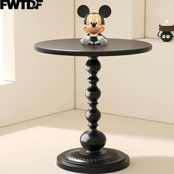 北欧轻奢极简复古客厅小茶几沙发边柜创意黑色铁艺床头边几小户型,住宅家具,角几/边几,淘宝优惠券,粉丝福利购,淘宝优惠卷