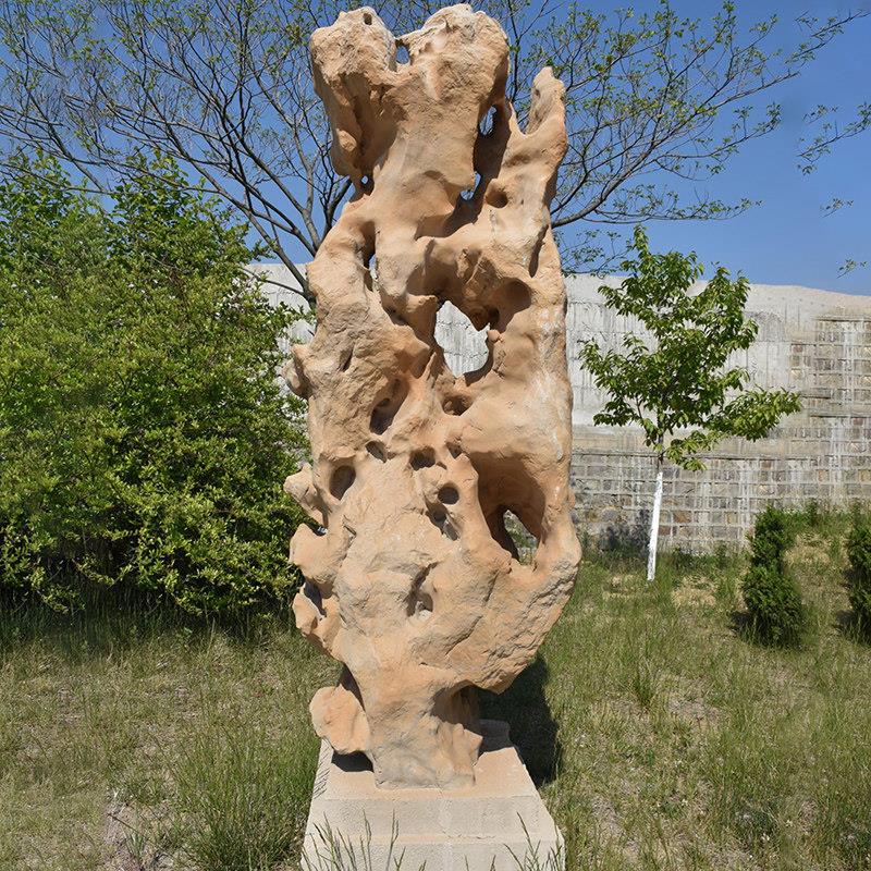 彷真人造太湖石雕塑假山造景摆件中式装饰玄关灵璧石庭院花园布置