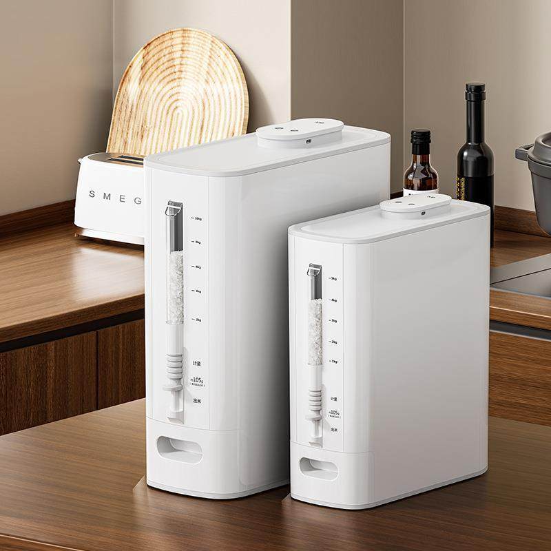 日本全新升级日式塑料计量米桶6Kg12Kg（充电智能款）