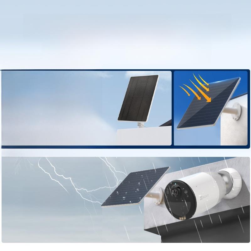 萤石云太阳能Wifi监控摄像头户外家庭门无插件4g无线充电电池版本