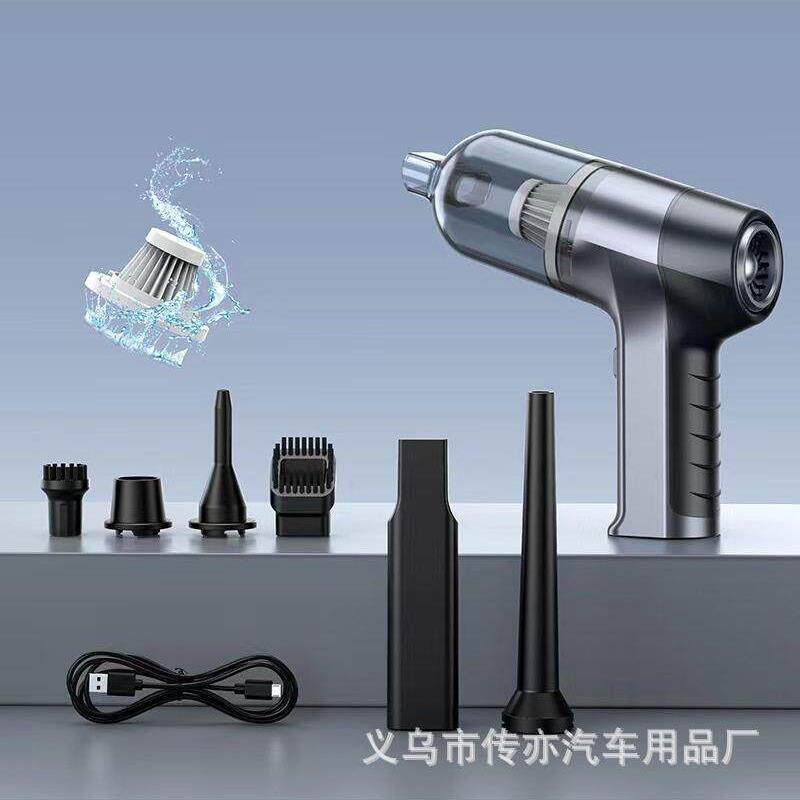 新款 车载吸尘器 家用吹吸一体式无线手持汽车吸尘器