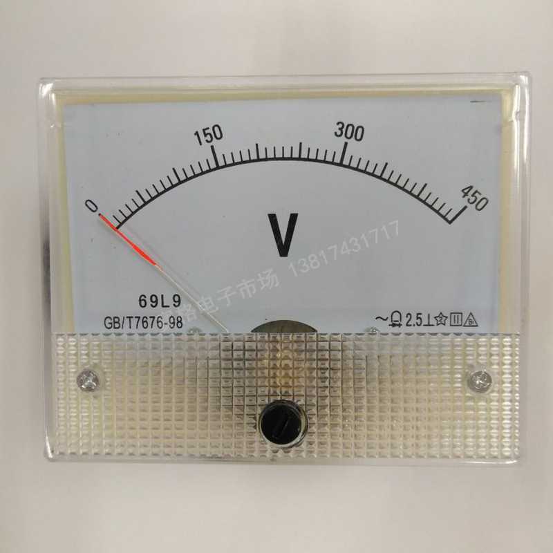 69L9-450V  交流指针式 电压表 250V  300V