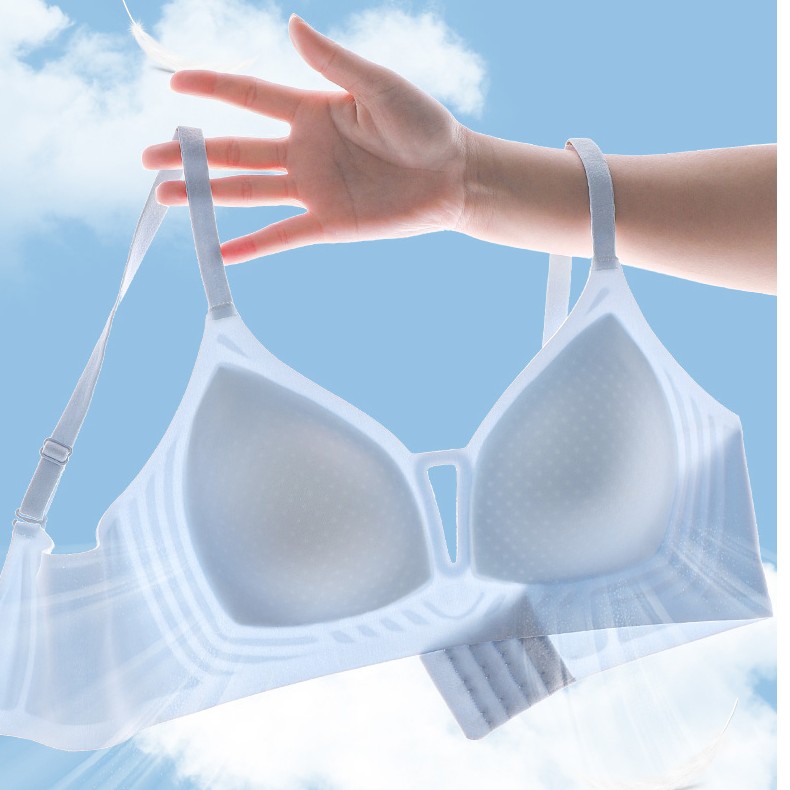 大胸显小超薄款柔软舒适大码文胸运动女士夏季无痕内衣
