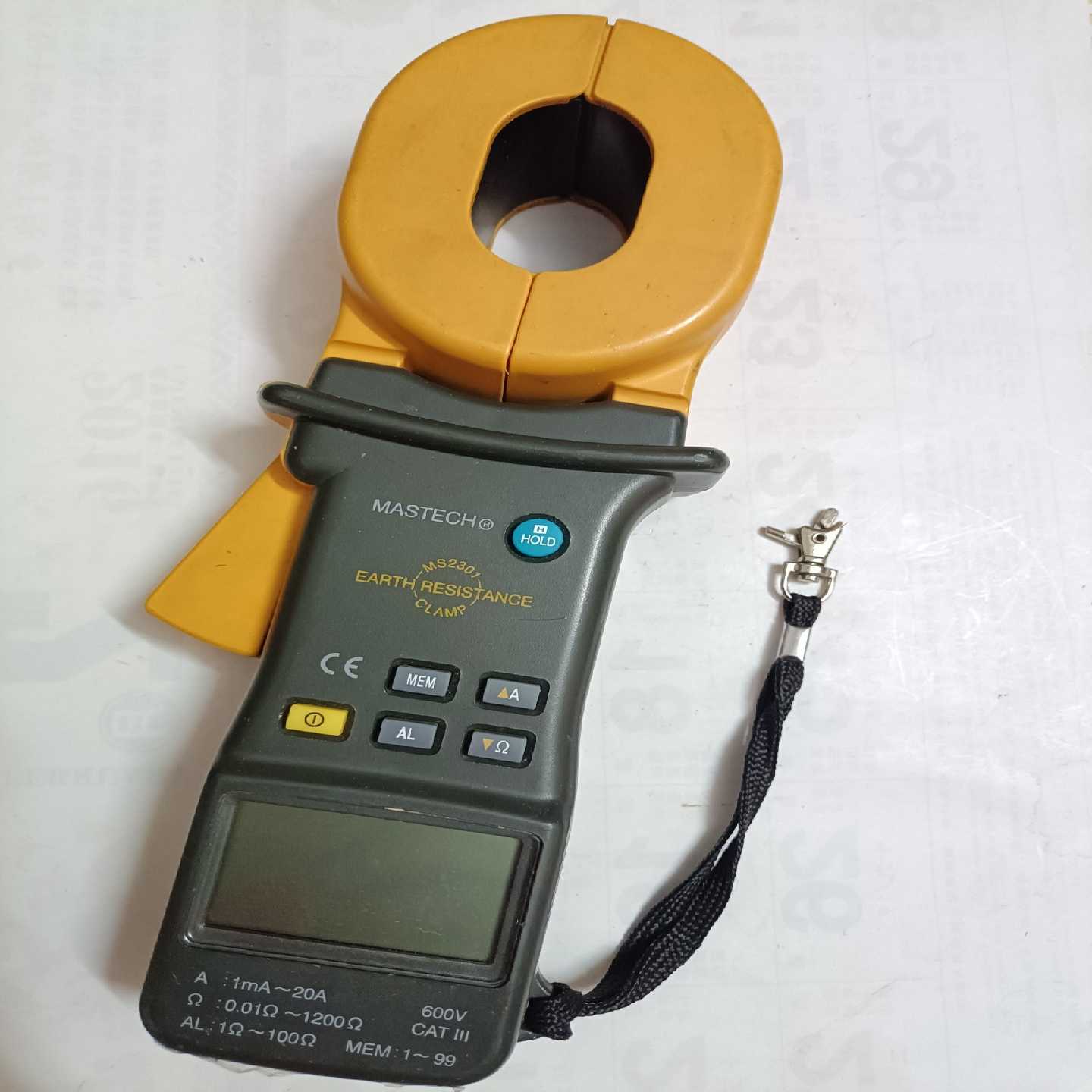 华仪MASTECH接地电阻测试仪 MS2301钳表对地数字【侨报商行】