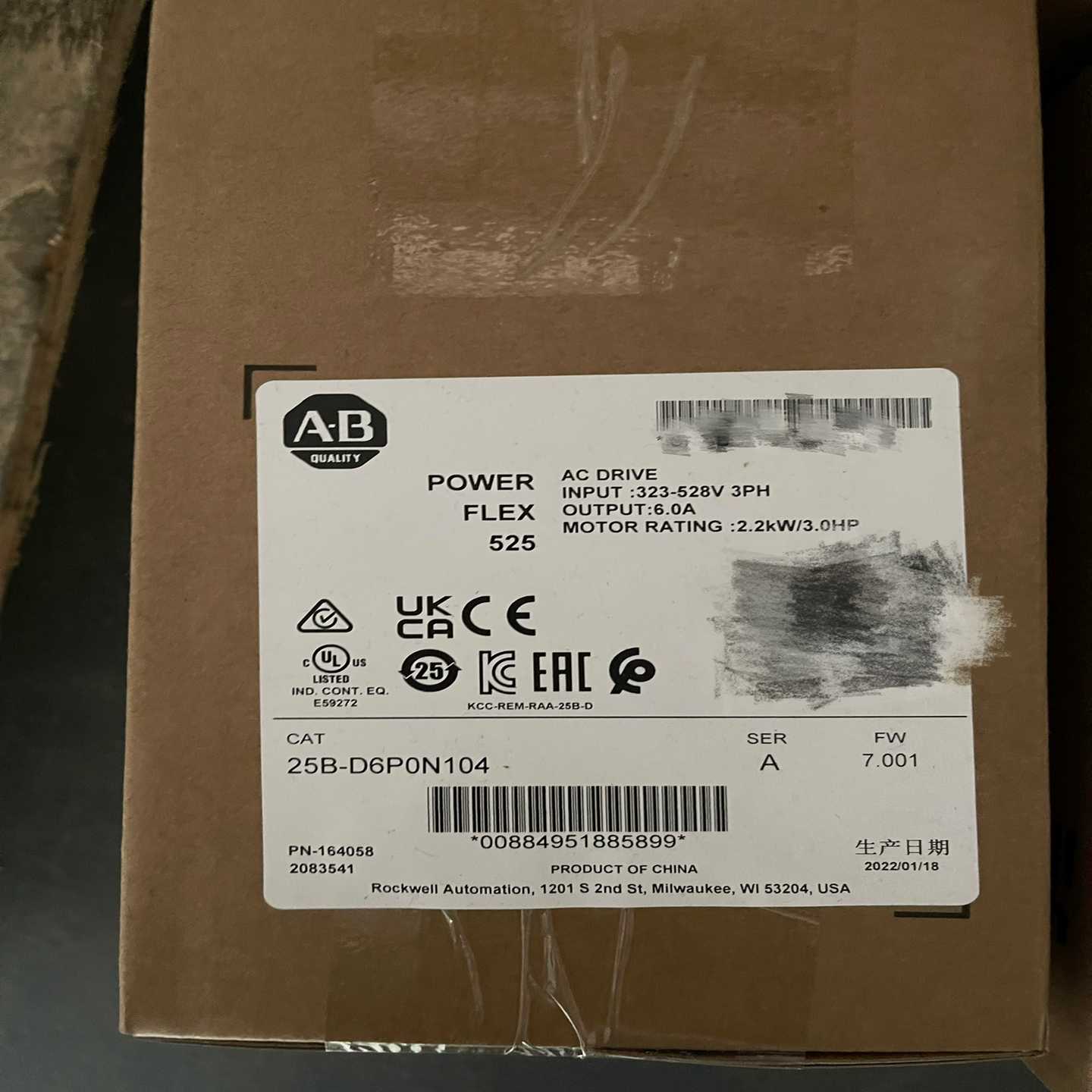 25B-D6P0N104 525交流变频器 2.2kw ~询价