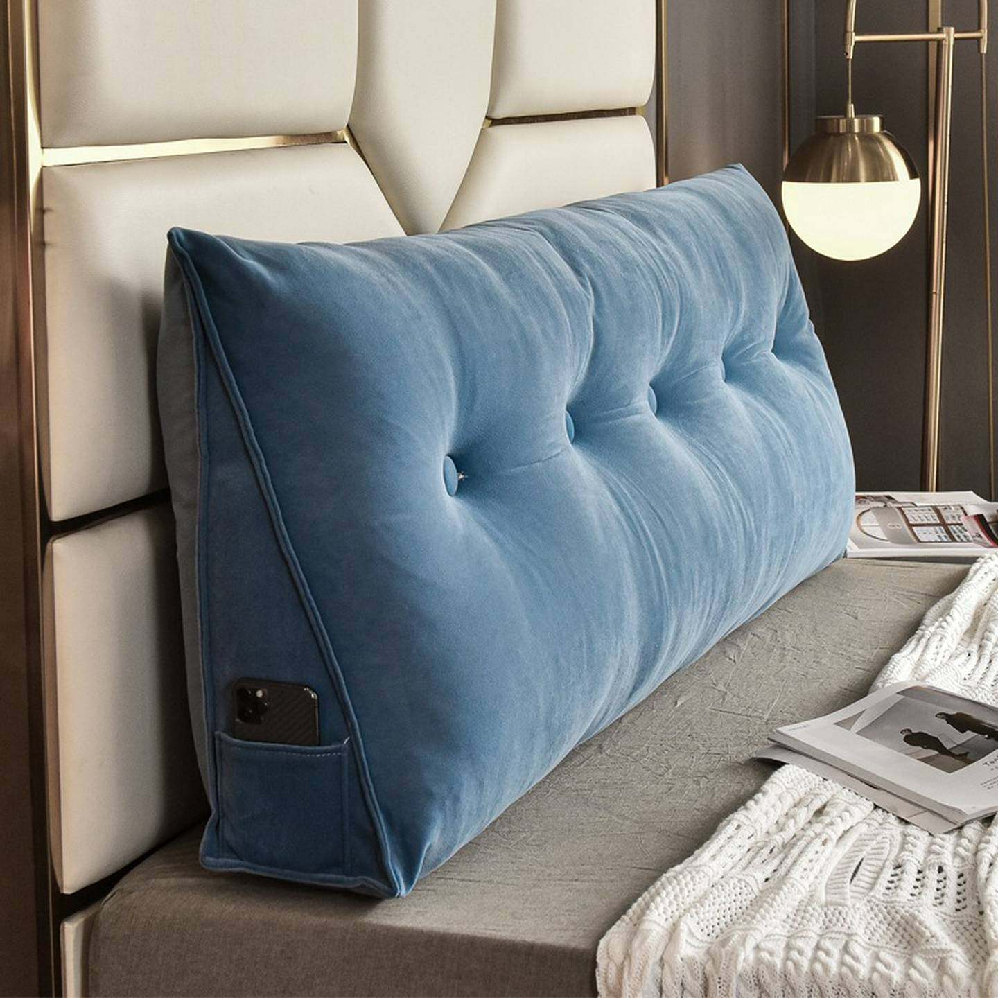 北欧床头靠垫靠枕软包三角沙发大靠背床上靠背腰靠垫靠背垫靠背枕,服饰配件/皮带/帽子/围巾,DIY编织材料包,淘宝优惠券,粉丝福利购,淘宝优惠卷