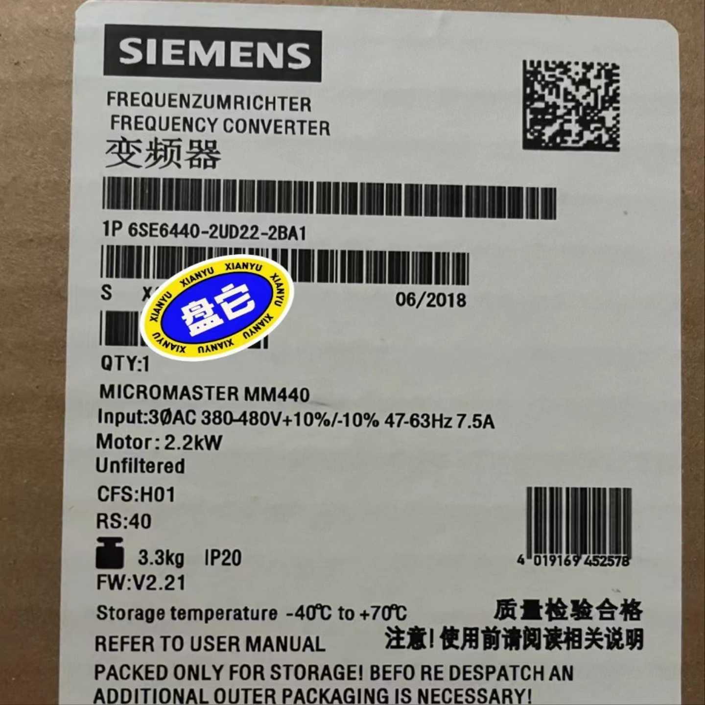 询价~6SE6440-2UD22-2BA1余货，功能质量