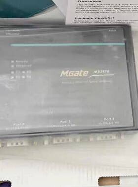 MOXA 摩莎MGate MB3480 4口标准 MODBU~议价