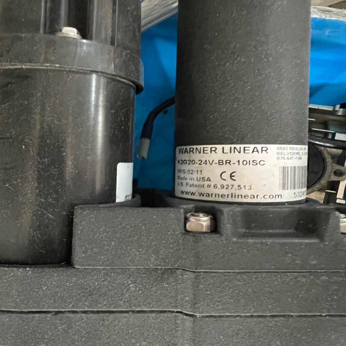 数个WarnerLinear电动推杆K2G20-24V询价