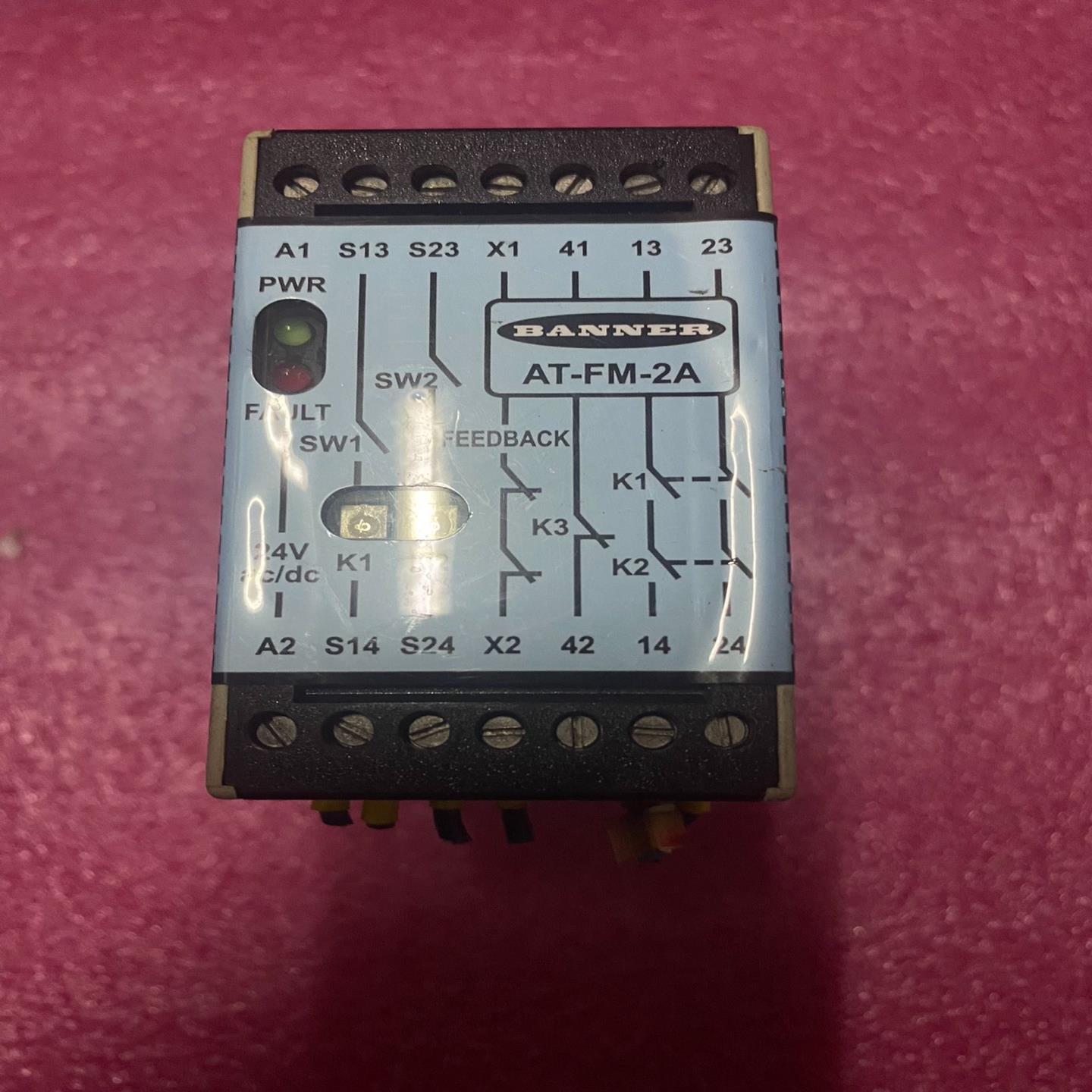 邦纳BANNERAT-FM-2A安全继电器，成色如图询价