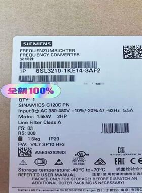 议~6SL3210-1KE14-3AF2，当天发货！