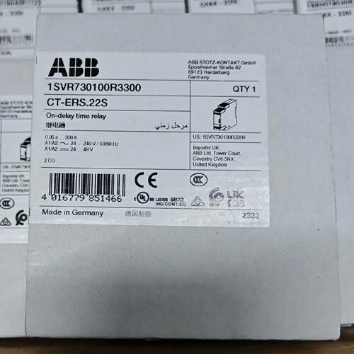 (询价)ABB时间继电器 CT-ERS.22S