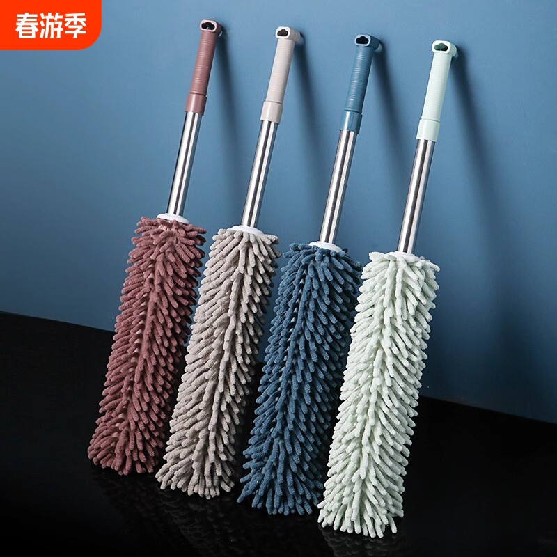 鸡毛掸子床底清扫神器雪尼尔除尘家用可伸缩弯曲汽车扫灰清洁工具