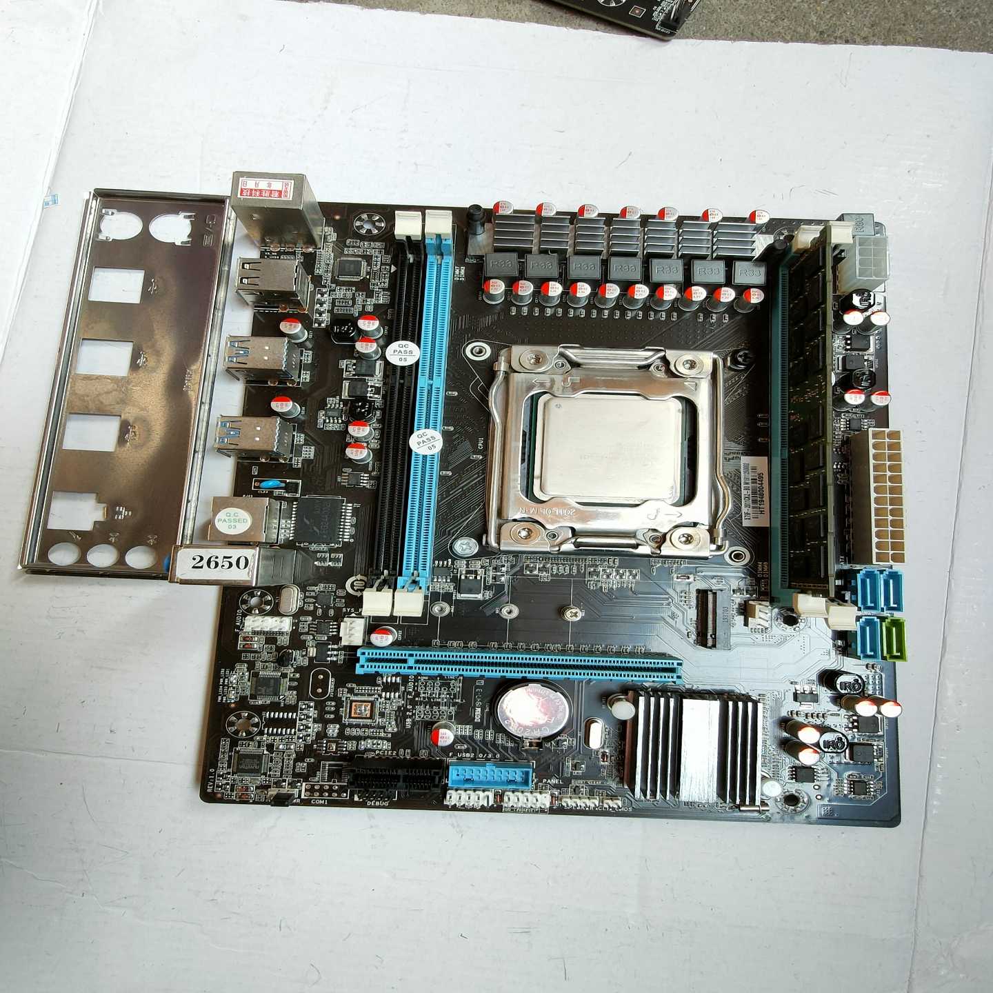 议价拆机X79主板+e5-2650Cpu(八核)+16G服务器内