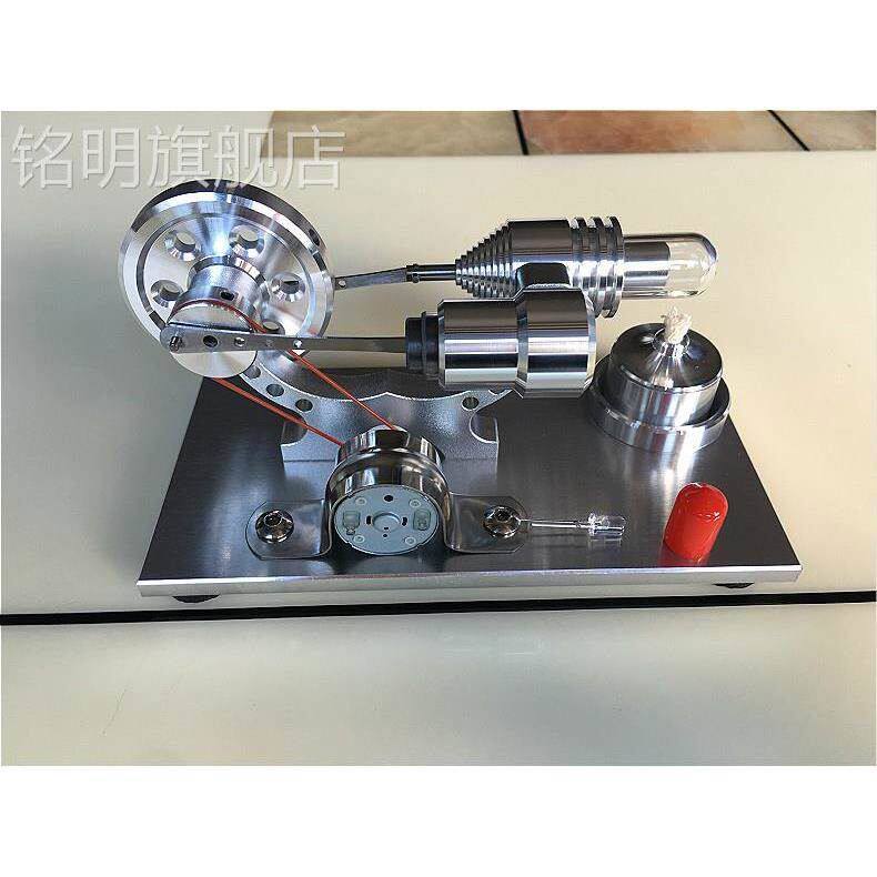 斯特林发动机 微型引擎蒸汽机发电机模型爱好 物理科普玩具礼物