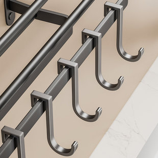 太空铝S型挂钩挂衣钩家用挂包包衣服毛巾置物架上挂杆专用配件