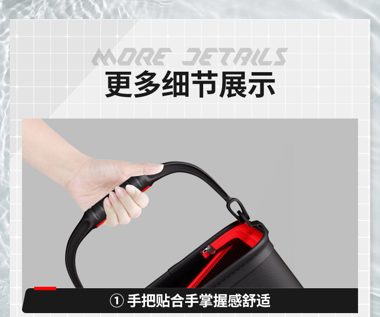 товар из китая 折叠打水桶钓鱼专用2024新款路亚硬壳活鱼桶鱼护桶鱼箱手提装鱼桶