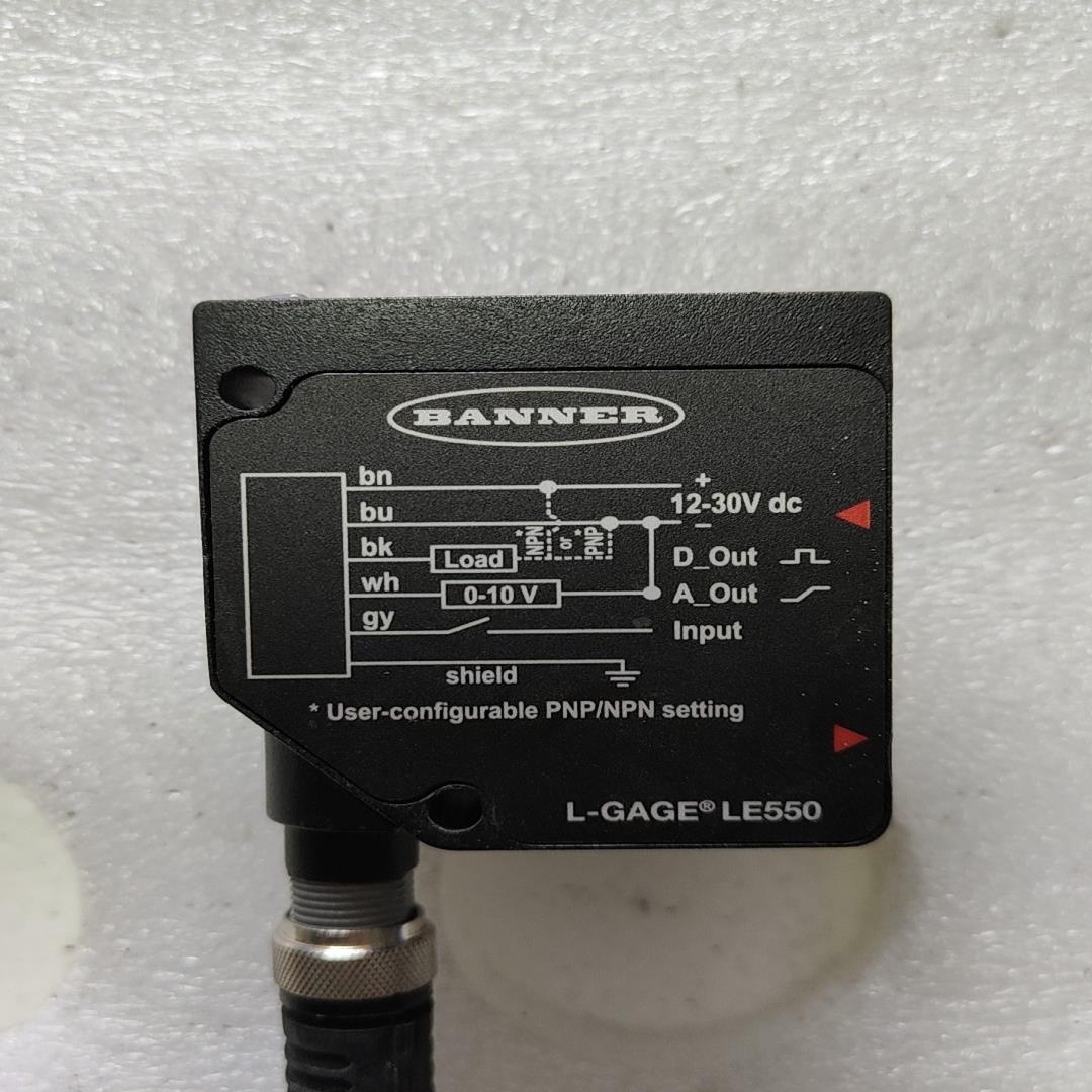 询价~邦纳激光传感器，L-GAGE LE550，，成色