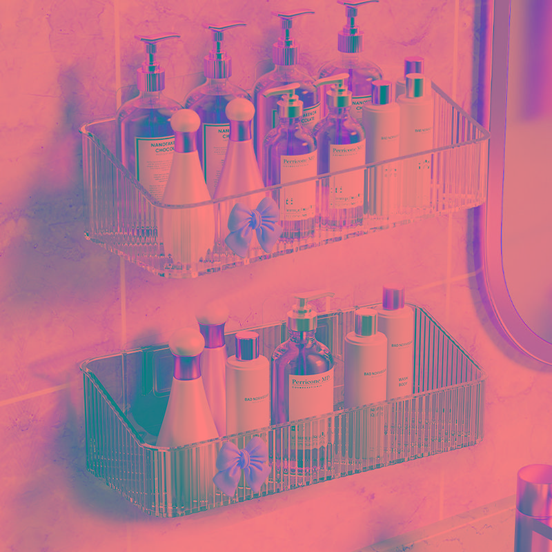 卫生间置物架浴室架子免打孔洗漱台洗手间厕所马桶壁挂墙上收