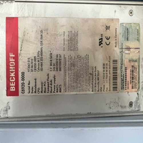 数个BECKHOFF倍福工控机C6920-0000询价