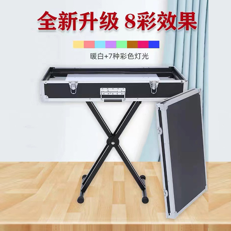 沙画台初学者新款儿童彩沙手工制作成人亲子表演台箱机益智套装