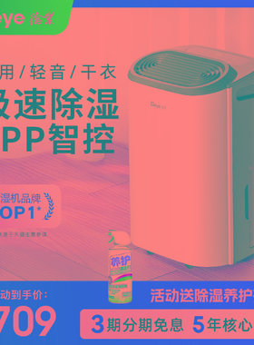 德业智能除湿机家用抽湿机轻音卧室吸湿器除湿器迷你地下室Z12A3