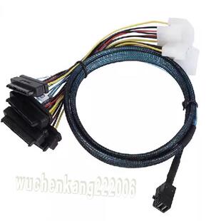 **全新Mini SAS线12G阵列卡8643转1分4xSAS 8482服务器硬盘数*