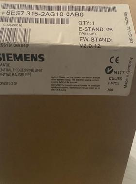 询价拍~6ES7315-2AG10-0AB0未拆封