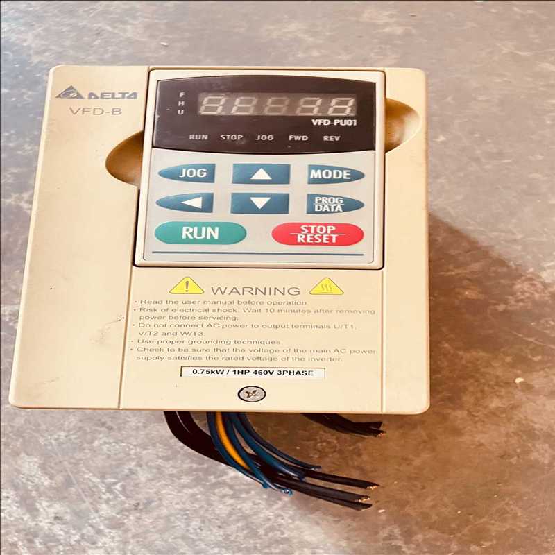 台达VFD-B变频器，0.75KW,380V（耶耶电子）