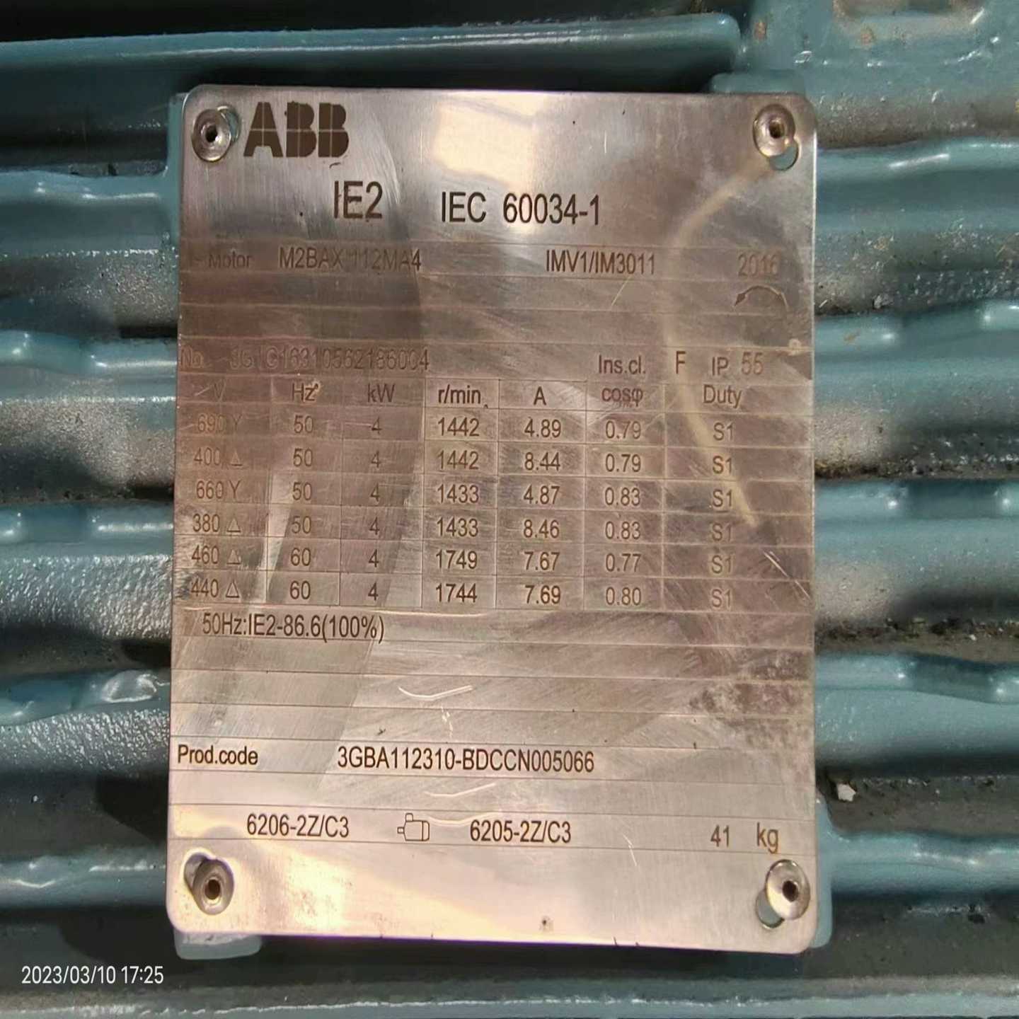 议~ABB电机M2BAX 112MA4 