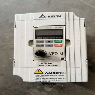 议~台达变频器VFD007M21A，0.75KW，220V，功能