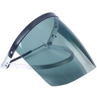 配帽式 全铝支架高清面部防护面罩 防飞溅冲击面屏 电焊防护面罩