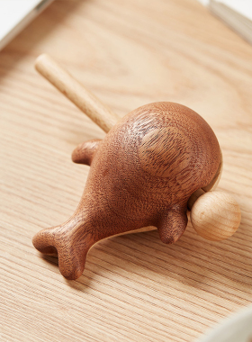 初心创意木鱼鲸鱼解压情绪稳定办公室桌面摆件生日小礼物可爱