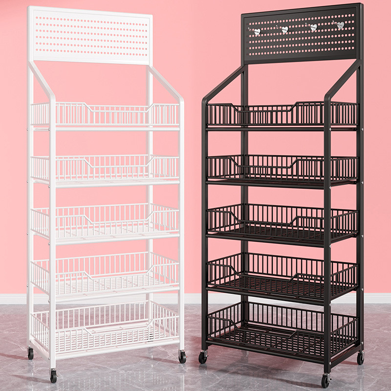 超市零食货架陈列架饮料小食玩具展示架便利店收银台多层置