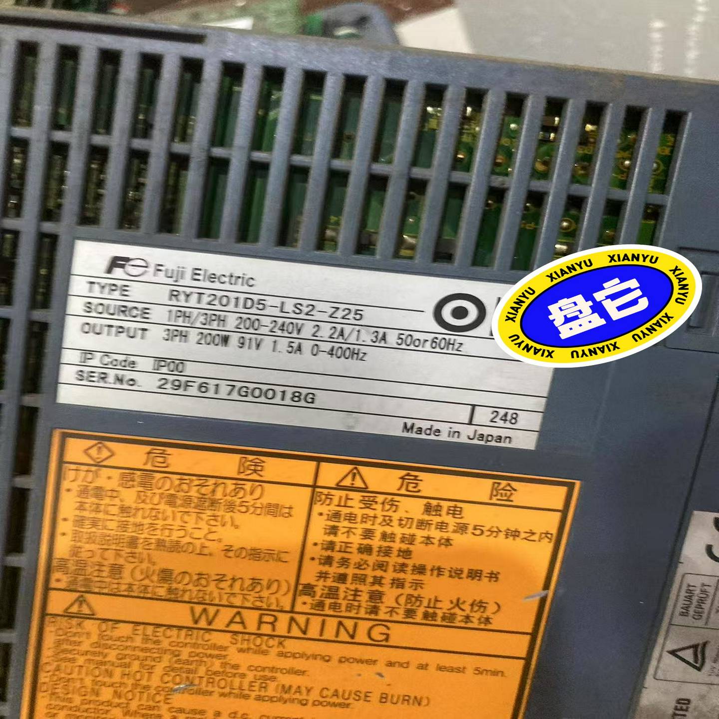 富士伺服驱动器RYT201D5-LS2-Z25功能完好有，有--议价商品