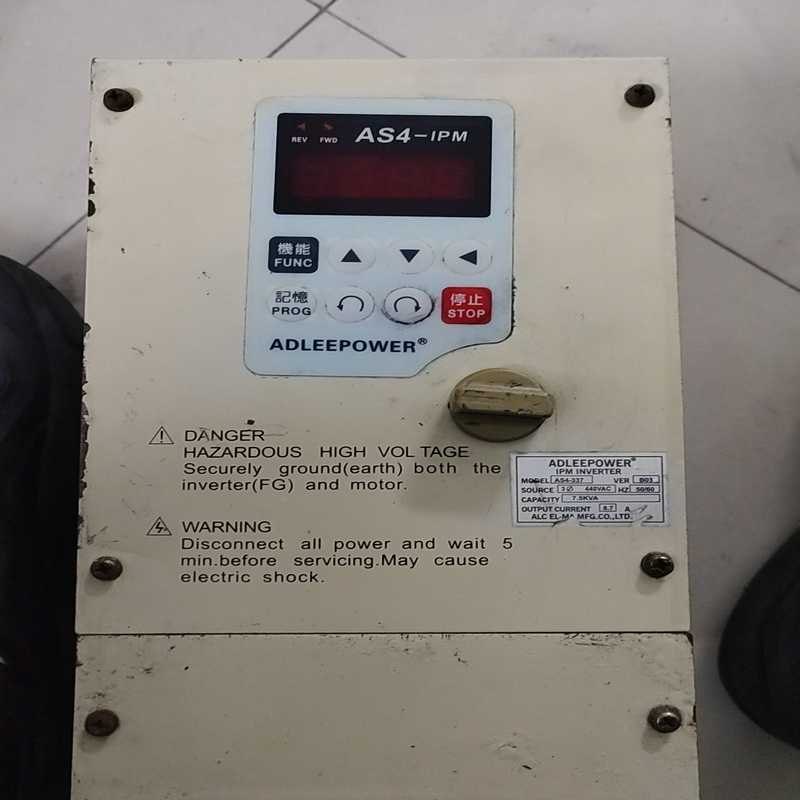 爱德利变频器AS4--337成色一般功能正常37KW（基数电子）