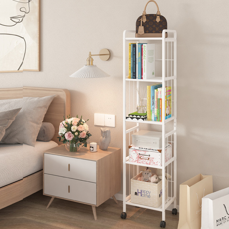 书架落地置物架简约多层自由组合可移动收纳简易儿童阅读小窄