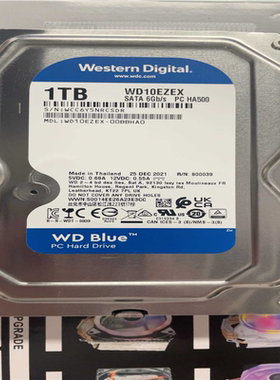 (询价)WD10EZEX-00A0 2021年有保西数1T一个