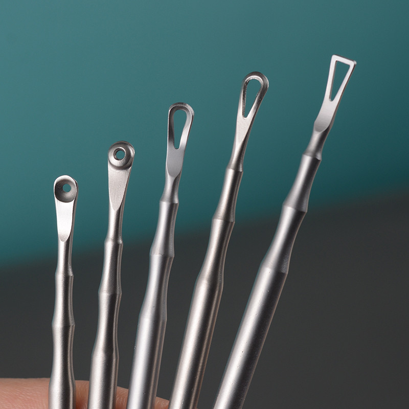 粉刺针不锈钢挑痘痘挤清痘针工具神器双头黑头针暗疮针美容院专用