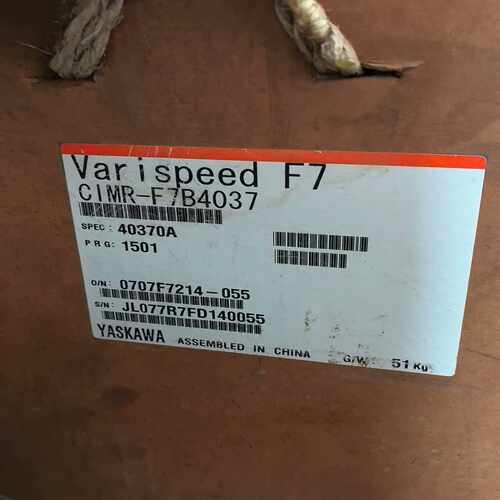 库存安川变频器 F7系列 37KW CIMR-F7B40~询价