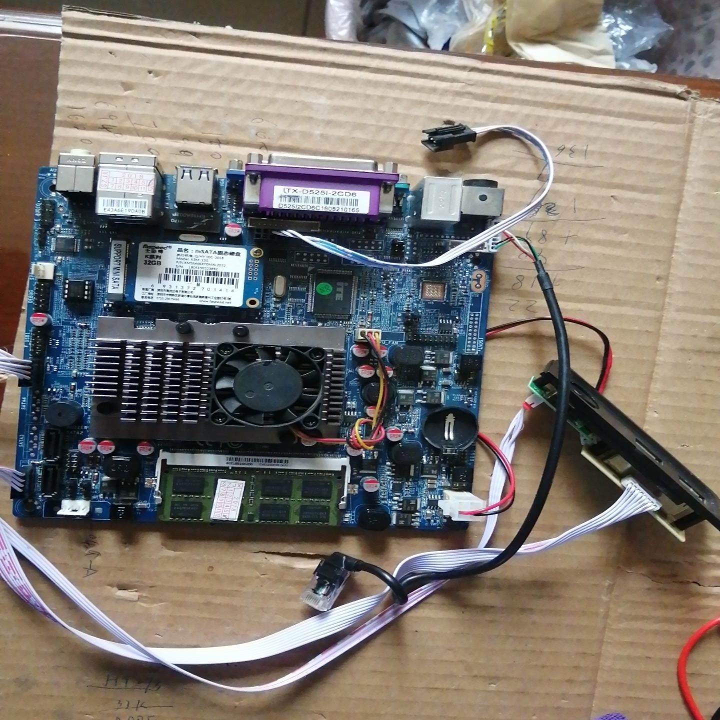 凌动ITX.D525主板12V 拆机的SSD32G内存2G--议价商品