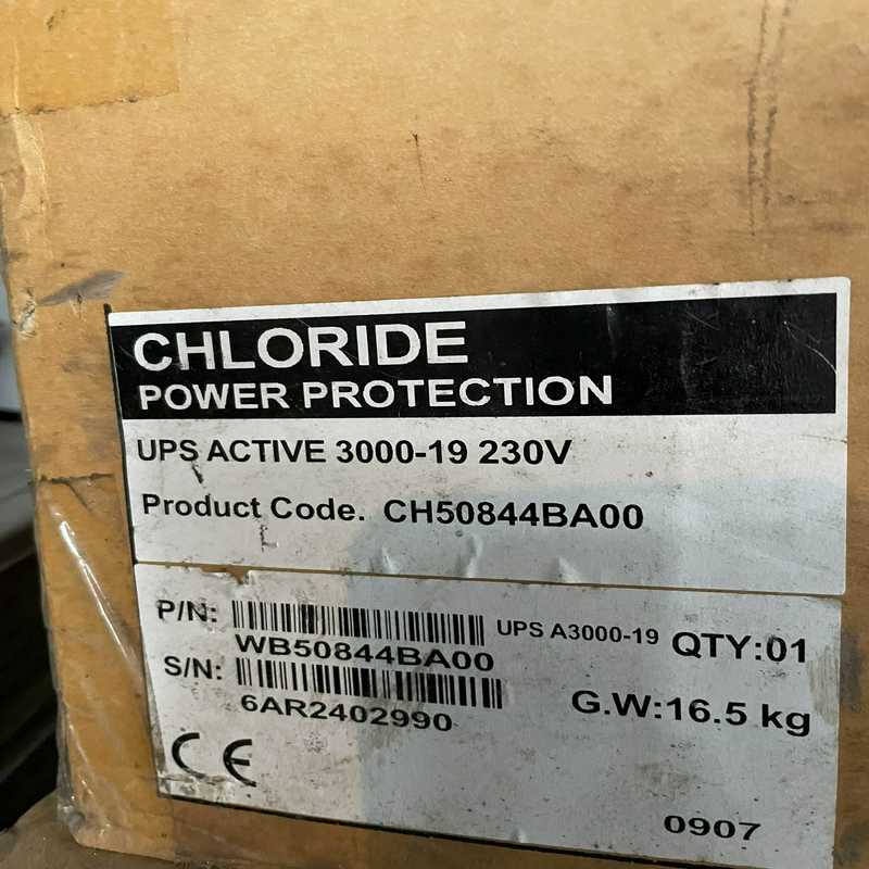 议价CHLORIDE电源保护器UPSA3000-19